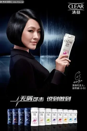 清扬洗发水宣传海报图片素材