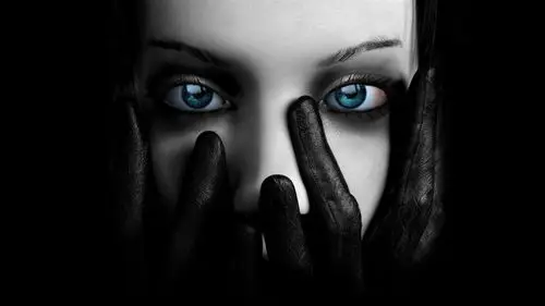 黑白色的女孩-美女写真高清壁纸