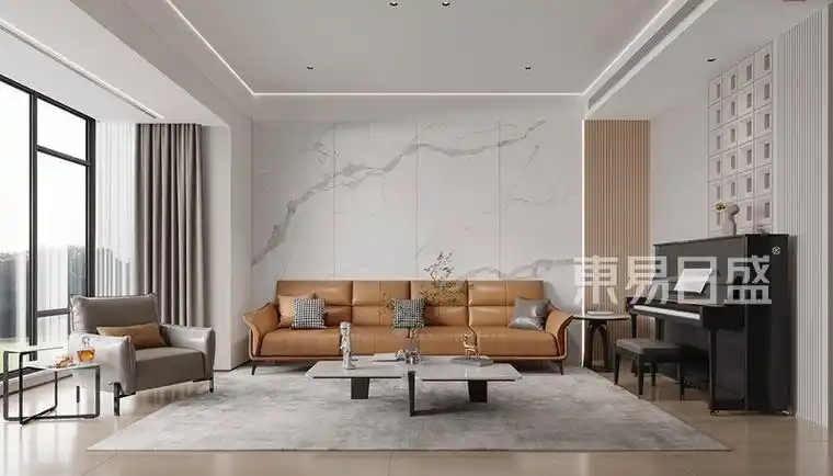 龙坞名筑497m05现代简约中式装修效果图