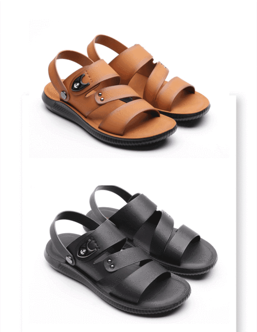 商场专柜同款红蜻蜓皮凉鞋沙滩鞋男2019新款两穿防滑凉拖鞋男鞋