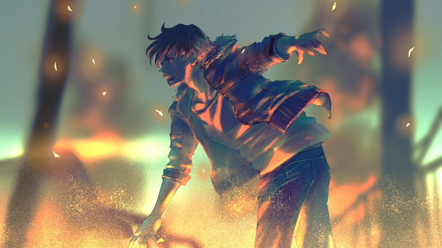 清新卡通动漫同人cg高清宽屏桌面壁纸.