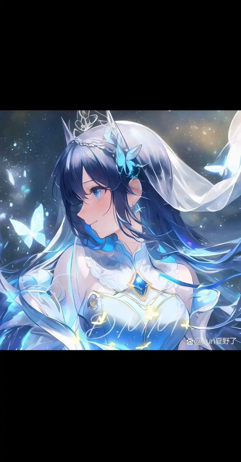仙气头像 #二次元图片 #动漫少女 梦幻蓝头像图片~#美图 - 抖音