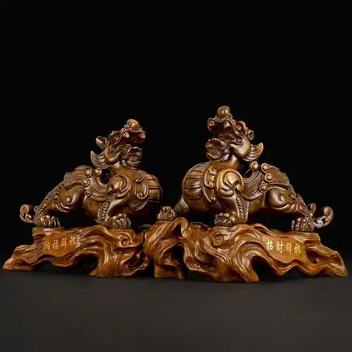 开光招财貔貅摆件一对貔恘聚财皮丘办公室开张新店铺开业工艺礼品