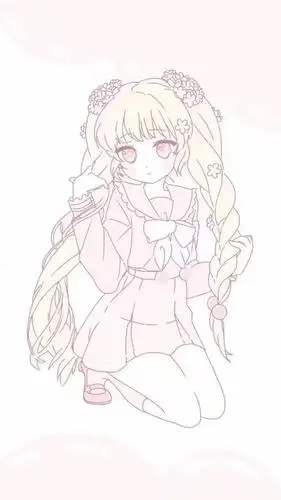 仙女少女心动漫简笔画