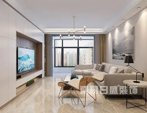 天佑家园140平三室二厅现代简约风格装修案例