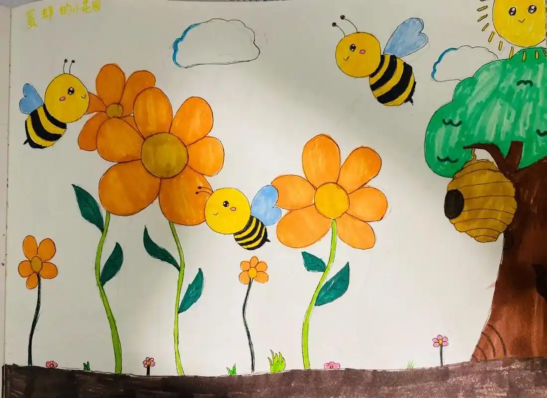 小学生简笔画 家中有一个爱好画画的男娃!带他出去玩了一圈回来有灵感