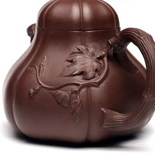 宜兴名家范洪泉紫砂壶作品《高南瓜壶》原矿全手工优惠全场包邮真品