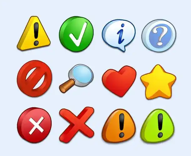 可爱的感叹号标志png图标