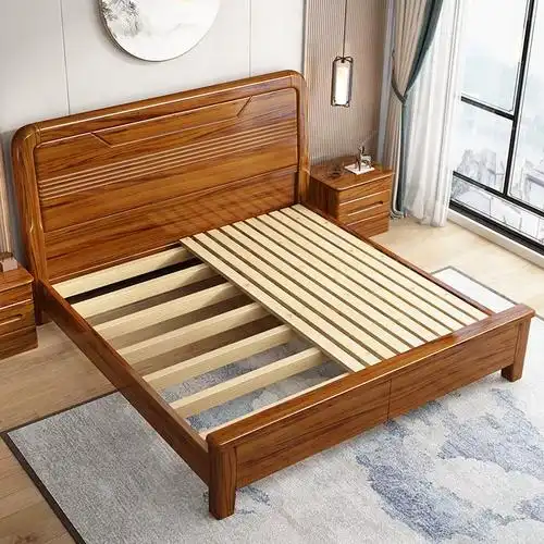 全实木小乌金木床现代简约中式15米主卧床18厂家直销储物双人床