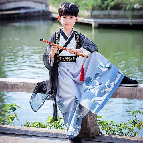 男童汉服秋季中国国风小男孩唐装少爷套装儿童唐装