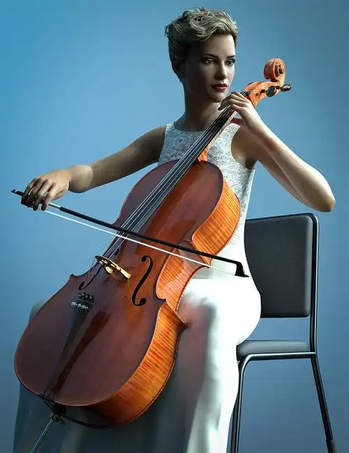 hd cello and poses for genesis 8 大提琴 和姿势