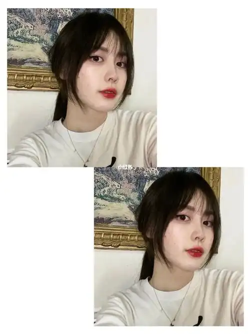 遮脸显嫩绝绝子刘海谁剪谁好看