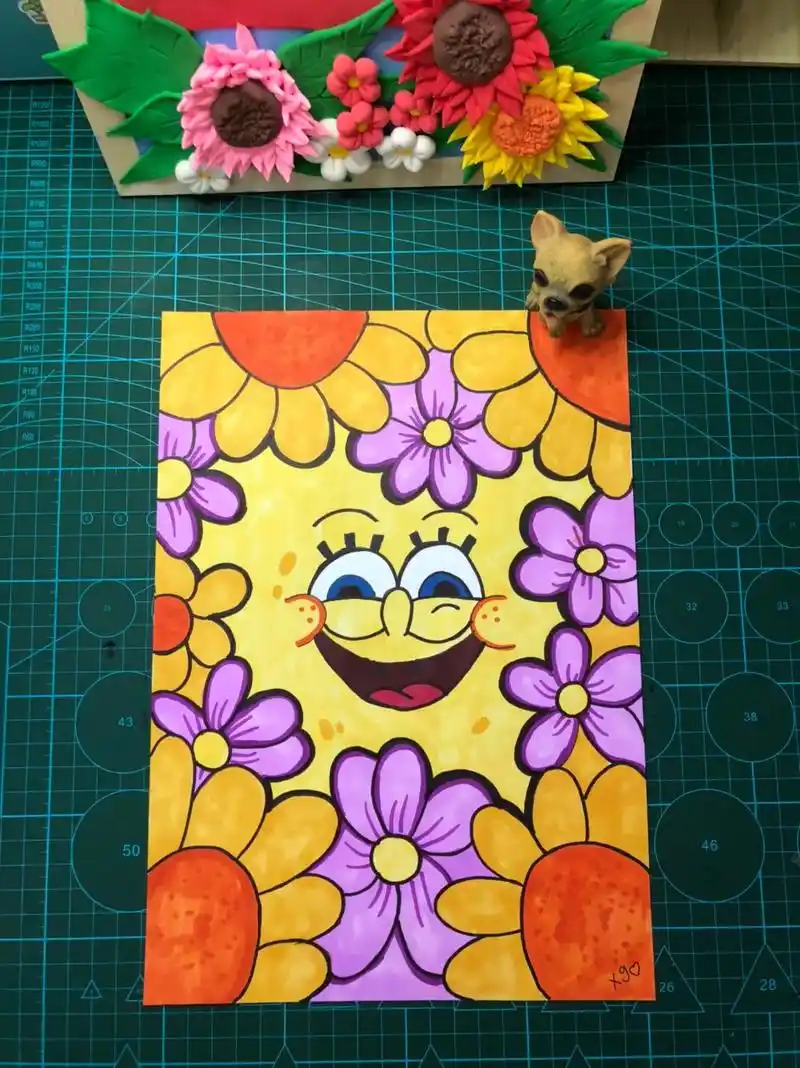 自己喜欢的日子,就是最美的日子#马克笔儿童画 #手绘 #画画 - 抖音