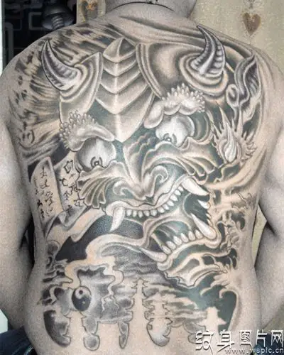 霸气满背夜叉纹身,社会人第一选择