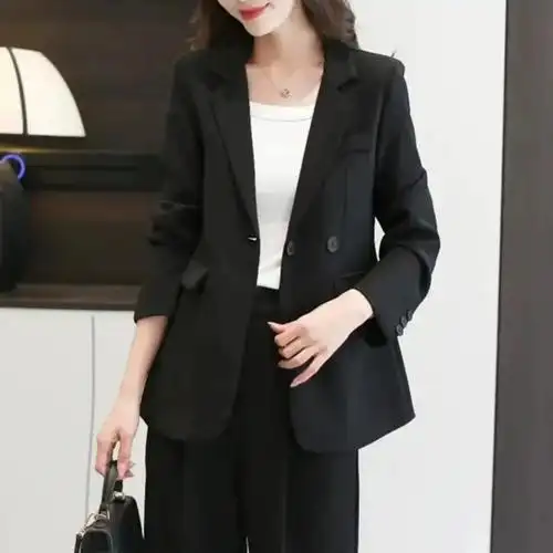 休闲西装外套女春秋新款韩版宽松百搭设计感小西服气质上衣炸街