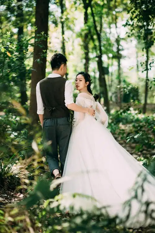 仙女必备ins风森系婚纱照成都婚纱照摄影