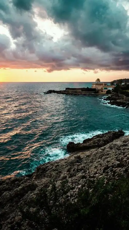海岸,大海,唯美风光,自然美景,手机壁纸在沿海等你