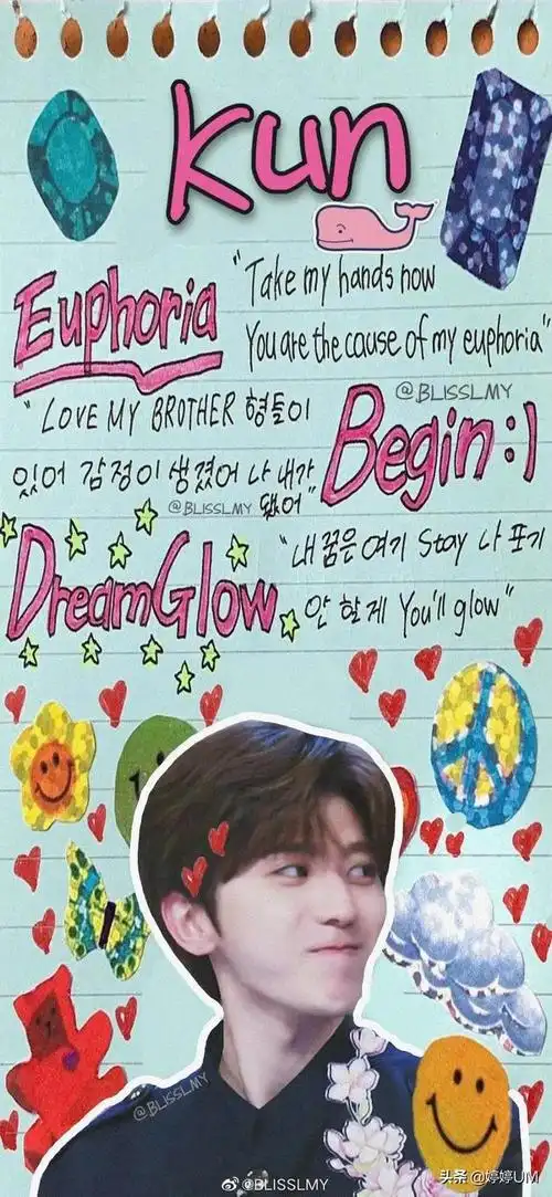 蔡徐坤拼接壁纸来一波帅进了我的心里拨动了我的心弦