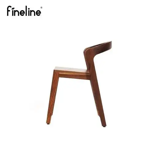 fineline北欧实木设计师家具playchai玩椅进口胡桃木餐椅