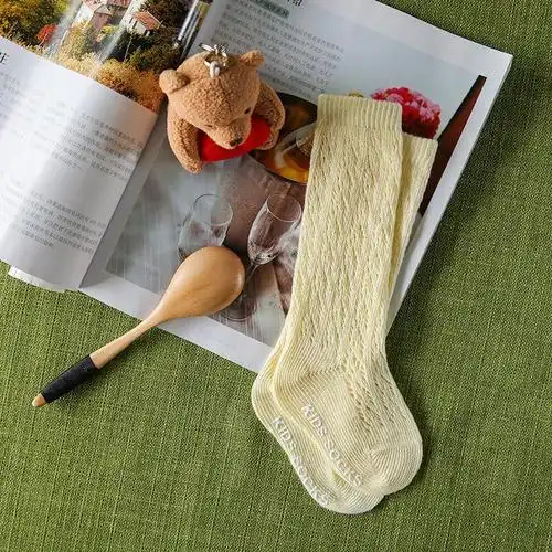 进口移圈机针织,大网眼设计 袜子做到最薄 袜口松开设计 胖宝宝穿着也