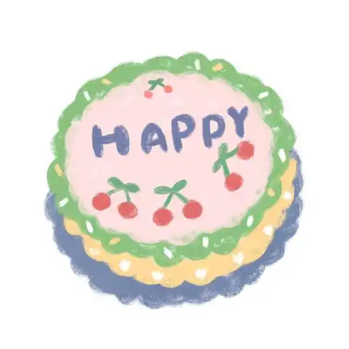 超可爱的蛋糕手绘头像,卡通头像图片-回车桌面