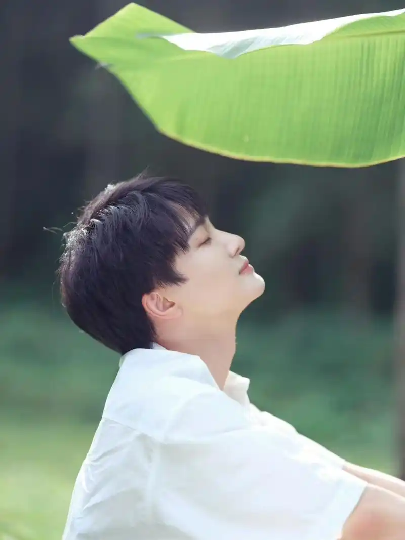 周深消夏图森系写真# 大暑时节不仅能听到周深的新歌《消夏图》,还能