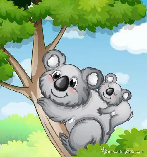 可爱卡通树袋熊 #采集大赛