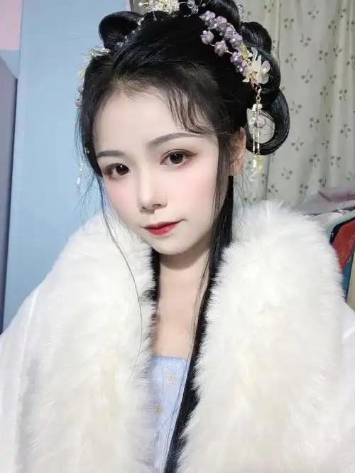 汉服发型冬季温柔小小姐汉服发型吖