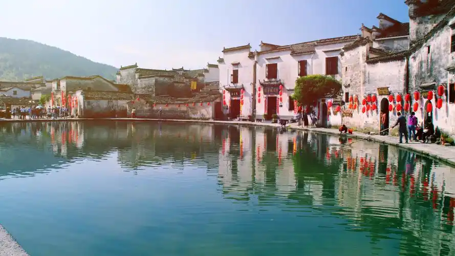 壁纸 农村,村庄,房屋,池塘,早晨,阳光,中国 5120x2880 uhd 5k 高清