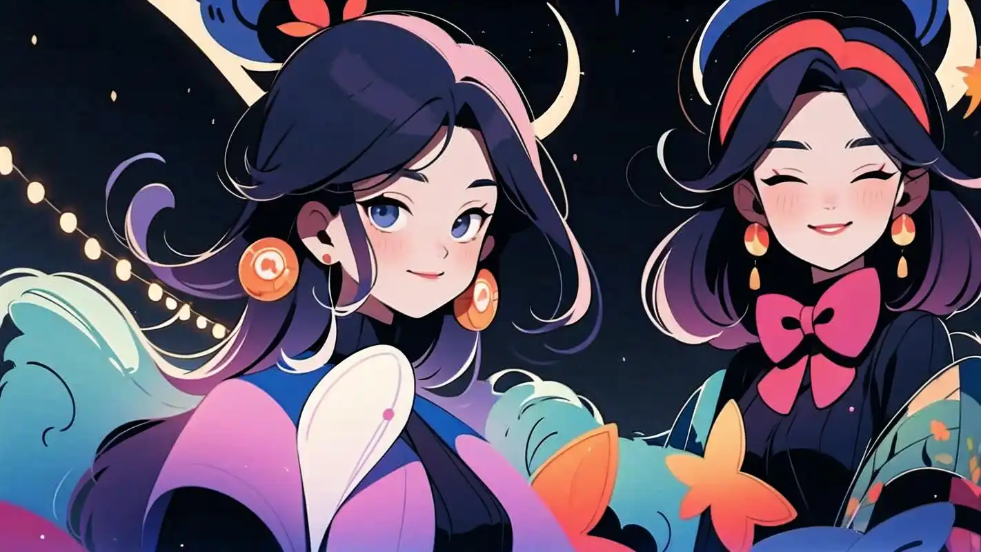 动漫风夜晚星空横屏壁纸9078 动漫迷们注意了!