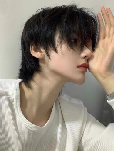 狼尾假发短发帅气网红鲻鱼头发潮流男女通用日常整顶假发