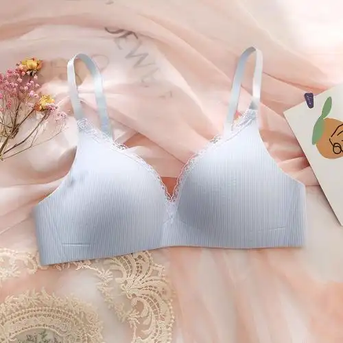 少女内衣女无钢圈超薄款大胸显无痕文胸小胸文胸