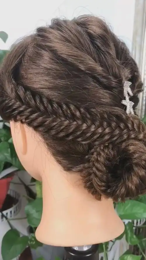 日常编发#头发少的这样编,发量多又好看哦