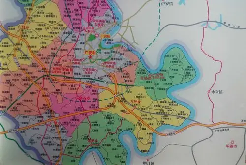 广安区地图