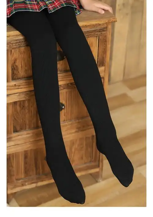 桂新盎儿童长筒袜5女童小学生8秋冬季舞蹈袜10岁中小童女孩加厚连裤