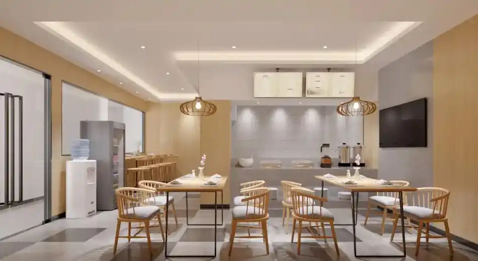 面馆餐饮店铺装修效果图.一面之交,一生难忘,#装修 #效果图 - 抖音