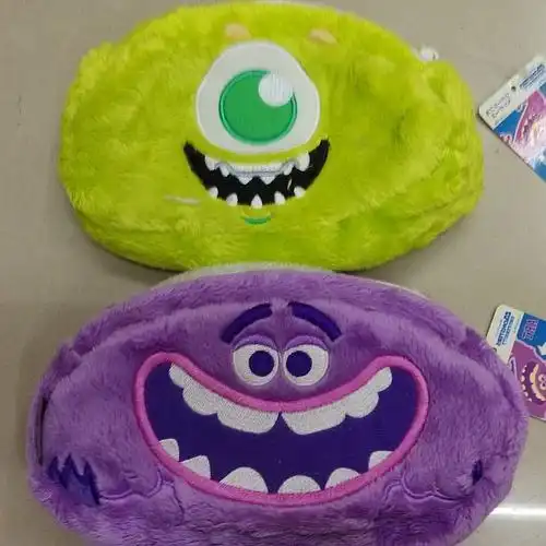 热卖2014新款怪兽大学毛怪苏利文毛绒手提袋手拎包化妆包外贸原单