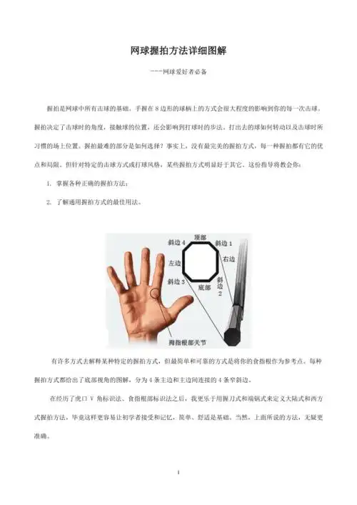 10网球握拍方法详细图解doc