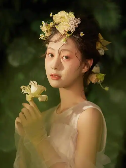 清新室内森系写真厦门婚纱照