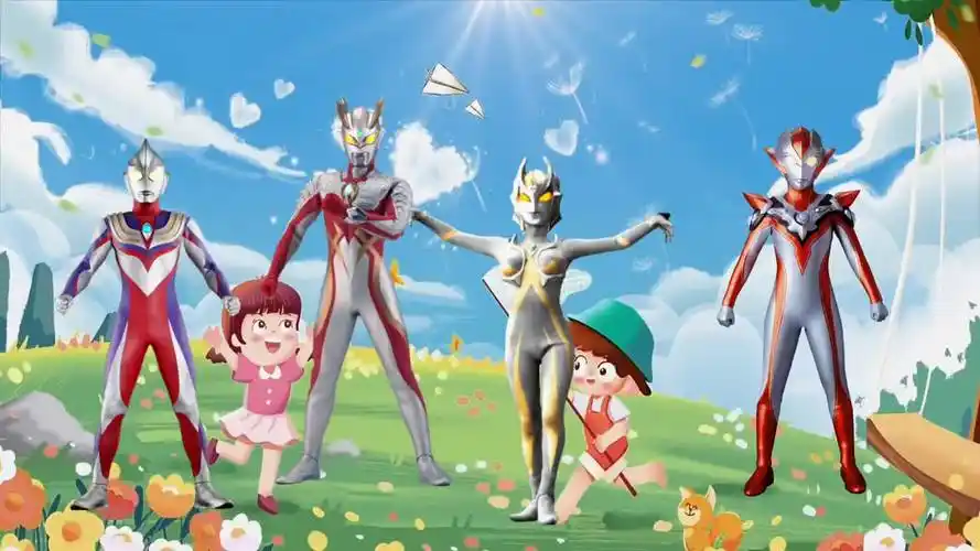 奥特曼哥哥来接妹妹放学了#奥特曼儿童动画片 #少儿动画片推荐 #小