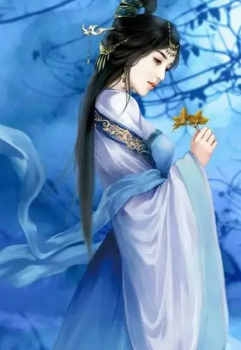 漫画人物图片古风蓝色系