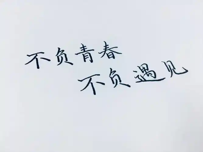 【书写人生手写团】第1475天:不负青春,不负遇见.