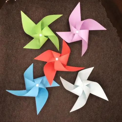 手工diy风车纸艺折纸风车制作材料包儿童学生礼物礼品