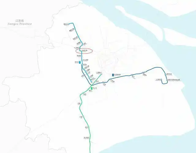 上海轨道交通嘉闵线公布换乘站地图与14号线竟然有同方向的换乘