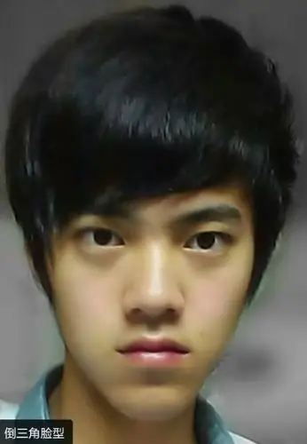 脸长下巴尖的男生适合什么发型