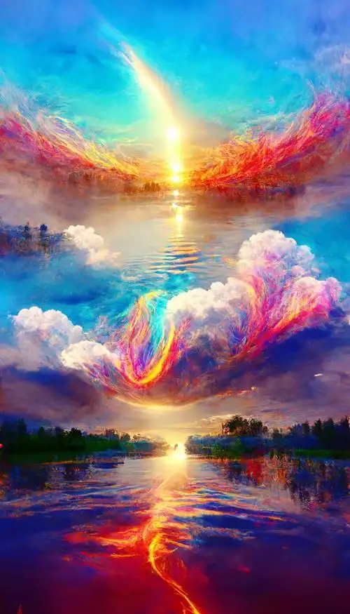 七彩祥云的形成