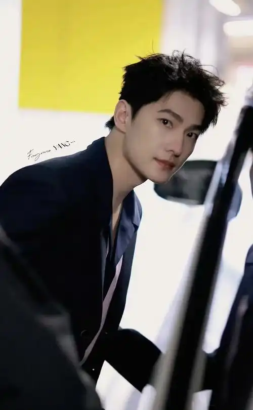 杨洋镶银手杖##杨洋西装手杖造型