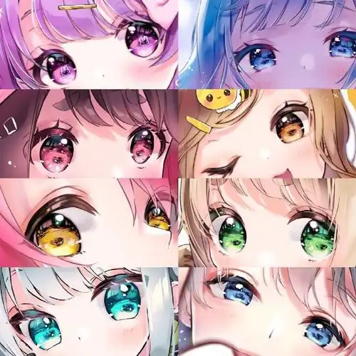 二次元眼睛  #绘画参考##五官参考