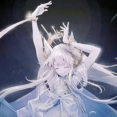 优质白毛动漫女生头像