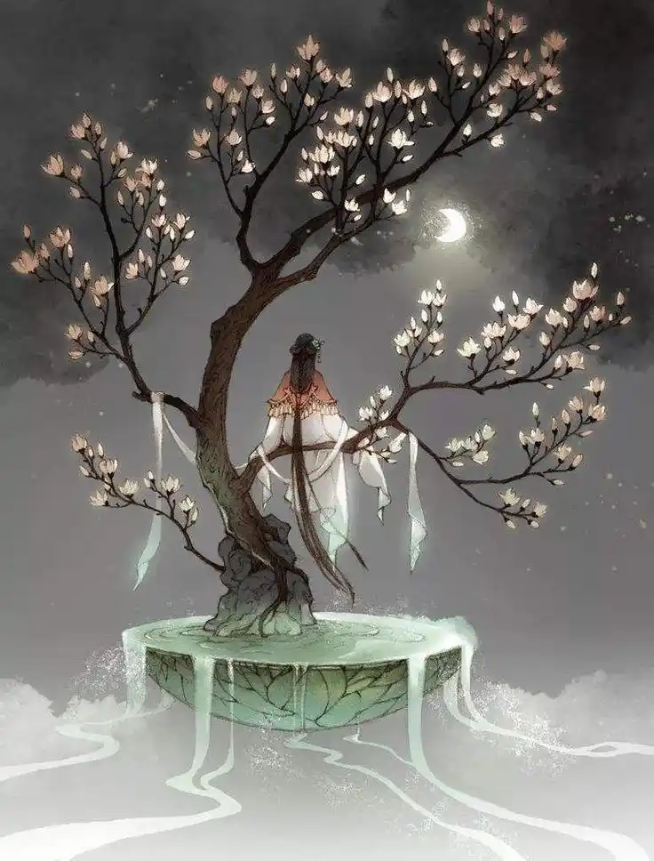 1 / 9 古风意境壁纸精选 玉树溶溶仙气深,含光混俗似无心.